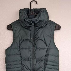 Lululemon Fluffin down vest with beautiful  camo lining